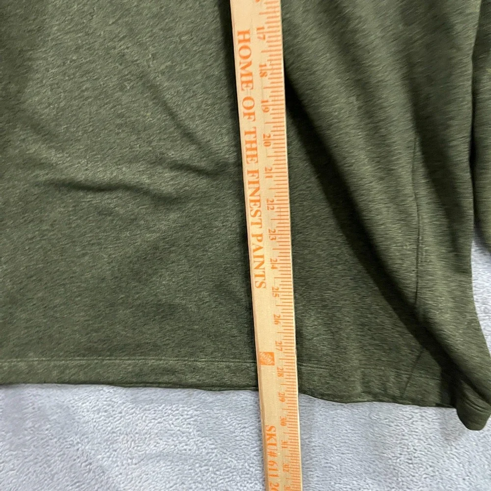 The North Face 1/2 Zip Pullover Mens 2XL Green Mock Neck Top Pocket Hiking